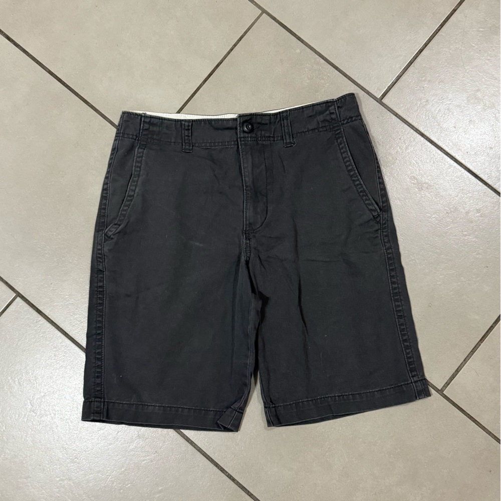 Old Navy Men's Black Flat-Front Shorts